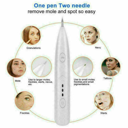 Ion Laser Freckle Skin Mole Dark Spot Remover Face Wart Tag Tattoo Removal Pen