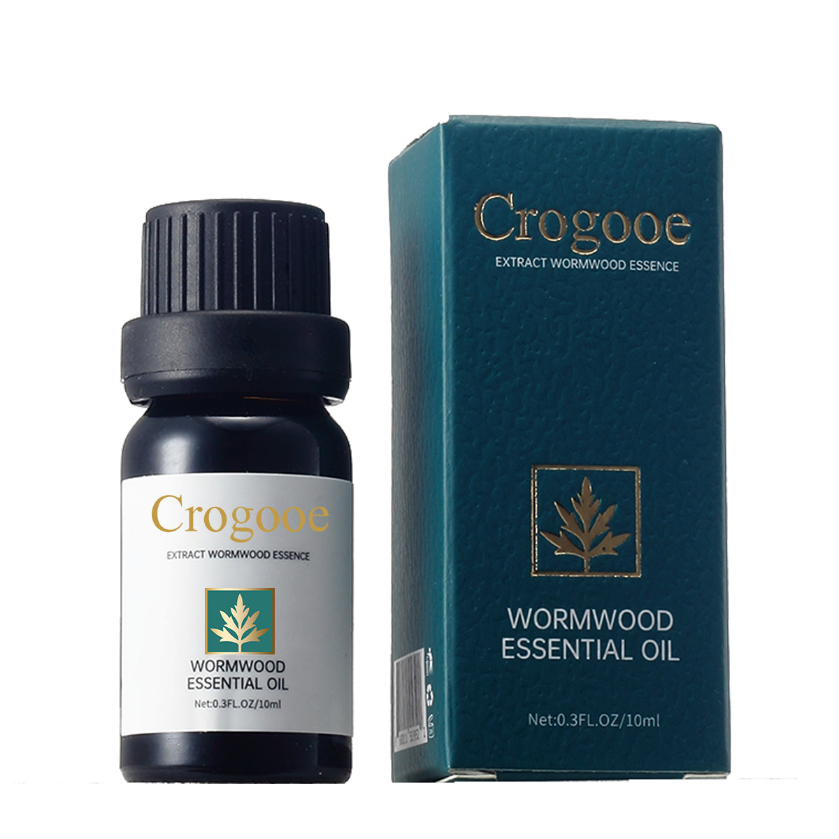 Crogooe-Wormwood Essential Oil,100 Pure Oil Blend Containsmoroccan Argan Oil for Facial Skin, Hair, Body,Therapeutic Grade 10 ML