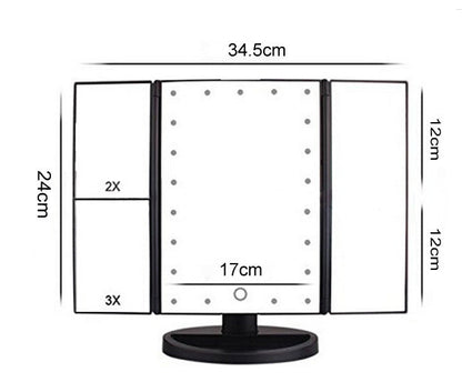 LED Touch Screen Makeup Mirror