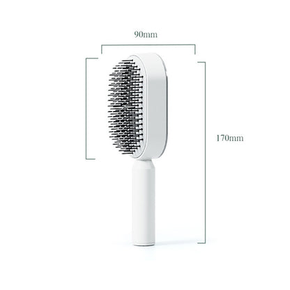 Women Fashion 3D Hair Growth Comb Hairbrush Self-Cleaning Hair Brush Self Cleaning Hair Brush for Women Massage Scalp Promote Blood Circulation anti Hair Loss