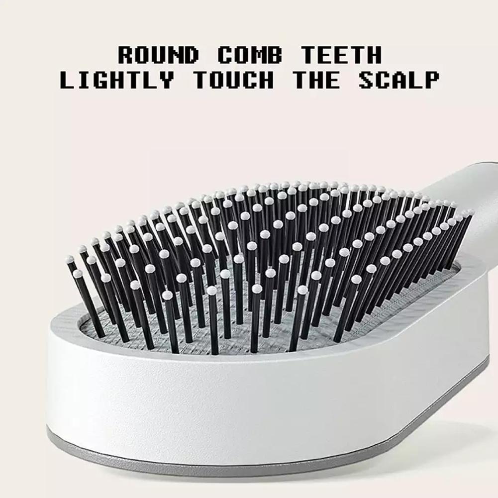 Women Fashion 3D Hair Growth Comb Hairbrush Self-Cleaning Hair Brush Self Cleaning Hair Brush for Women Massage Scalp Promote Blood Circulation anti Hair Loss