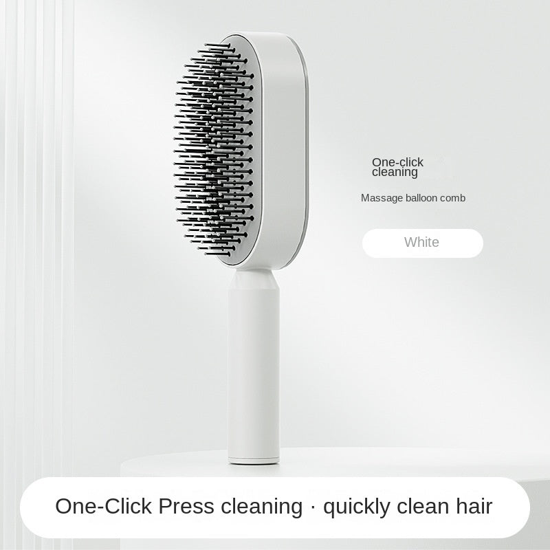 Women Fashion 3D Hair Growth Comb Hairbrush Self-Cleaning Hair Brush Self Cleaning Hair Brush for Women Massage Scalp Promote Blood Circulation anti Hair Loss