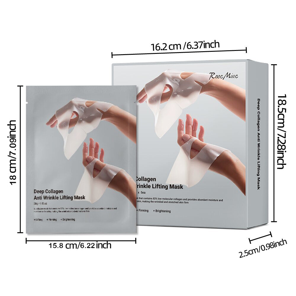 Deep Collagen Anti-Wrinkle Lifting Mask Facial Sheet Masks with Low Molecular 