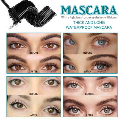 Mascara Liquid Lash Extensions, Liquid Lash Extensions Mascara,Premium Waterproof Smudge-Proof Natural No Clumping Smudging Lasting All Day