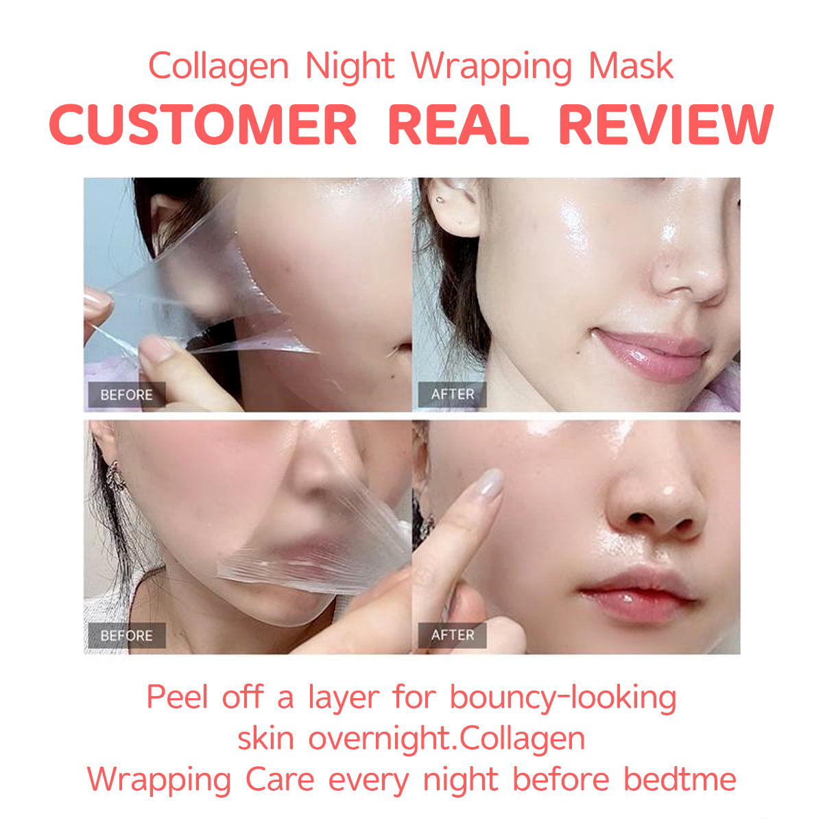 Collagen Nightwrapping Mask- SLEEP, SHED, and GLOW