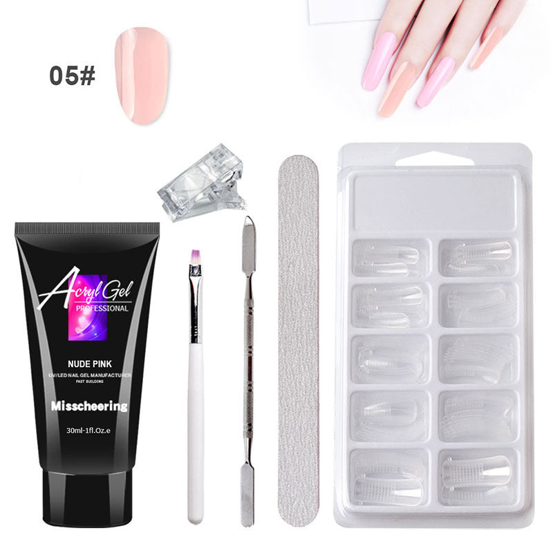 Painless Extension Gel Nail Art without Paper Holder Quick Model Painless Crysta