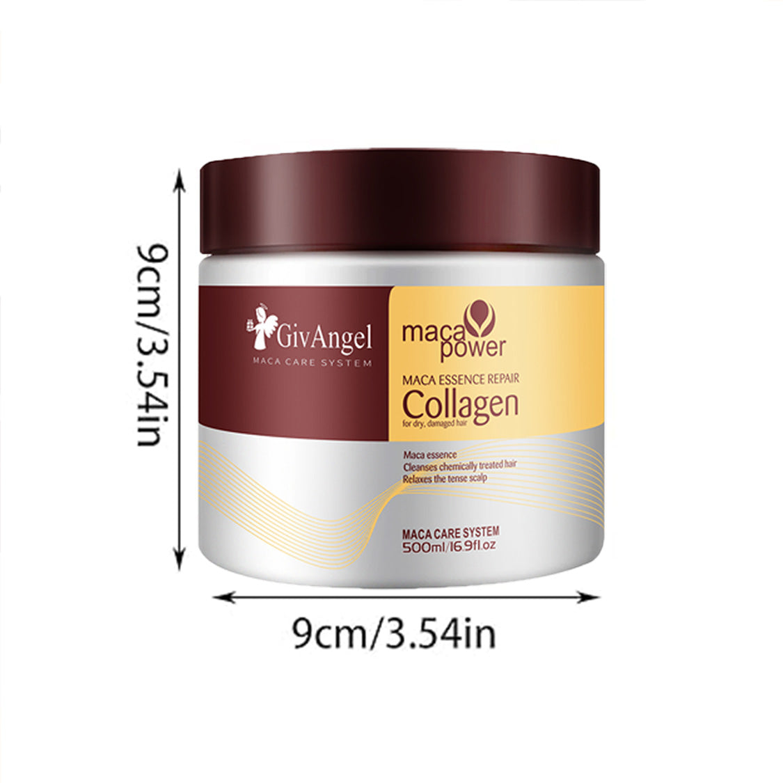 Nourishing Collagen Hair Mask, Deep Nourishing Magical Hair Mask, Fortifying Hair Repair Conditioner, Hair Mask for Dry Damaged Hair All Hair Types, 500Ml, 1 Count