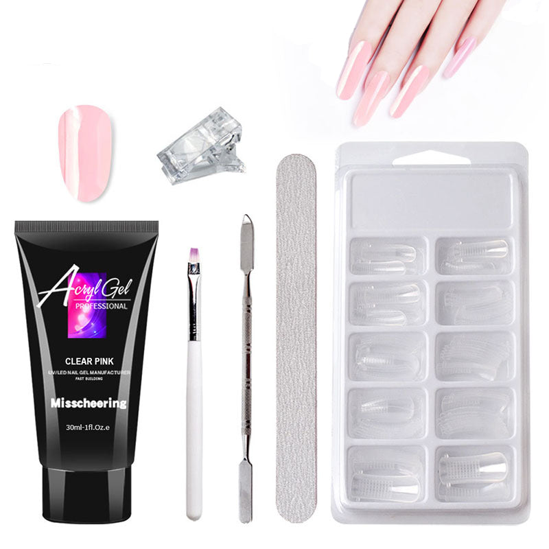 Painless Extension Gel Nail Art without Paper Holder Quick Model Painless Crysta