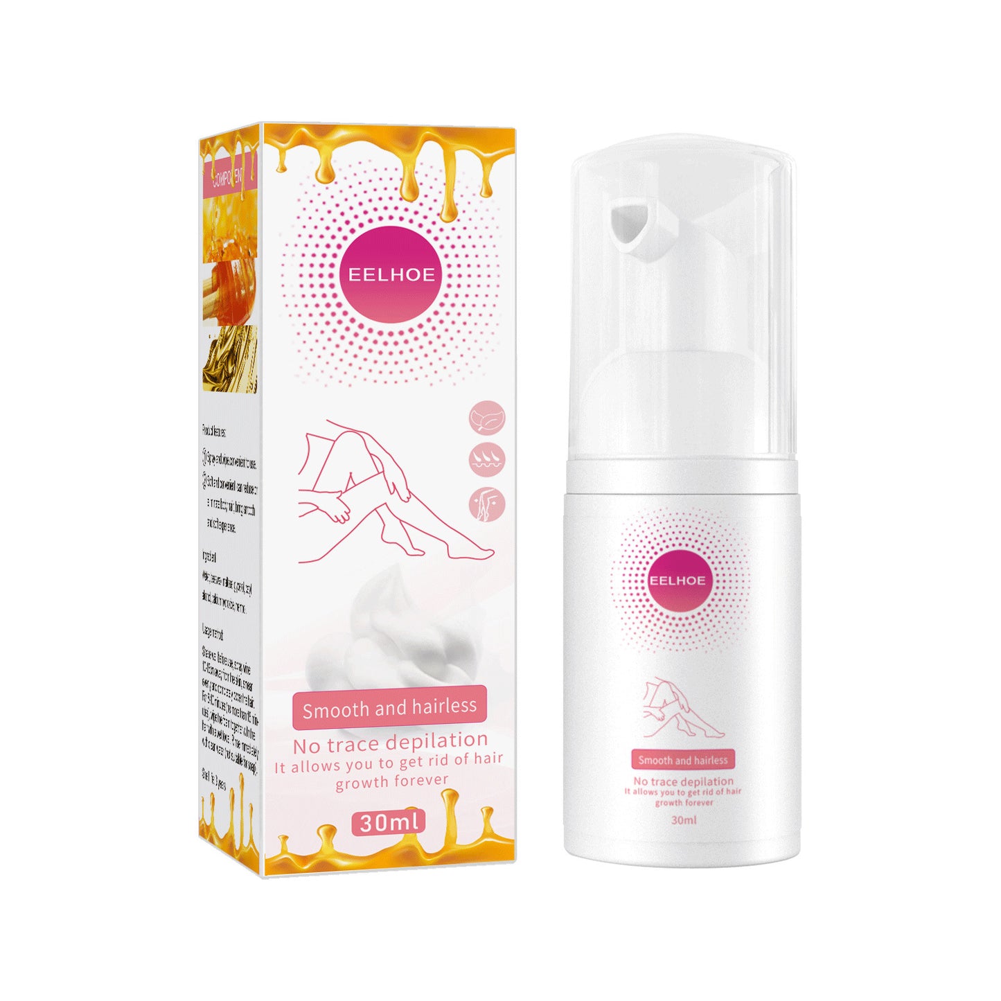 Mu Si Honey Hair Removal Spray Removes All over the Body