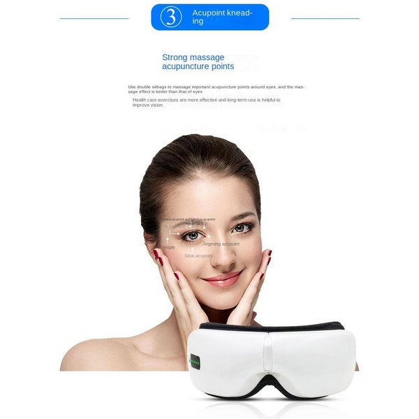 Eye Massager with Heat, Bluetooth Music Rechargeable Eye Heat Massager, Relax