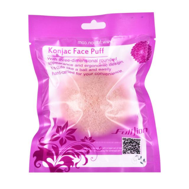 Natural round Shap Konjac Sponge Face Cleaning Sponge