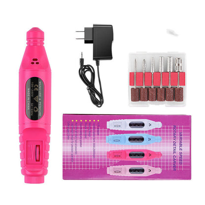 Nail Pen Polisher USB Cable Portable 