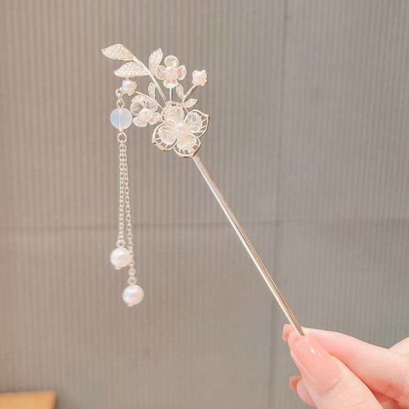 Lily of the Valley Flower Step Hairpin with High-End Sense