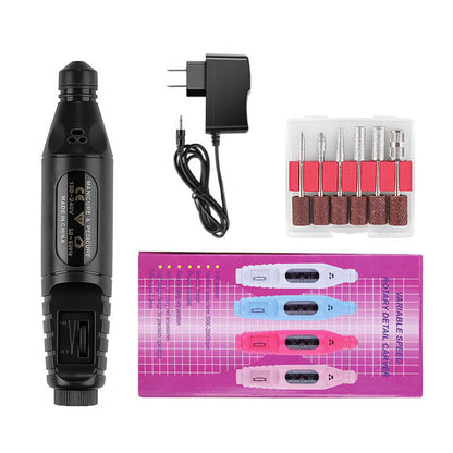 Nail Pen Polisher USB Cable Portable 