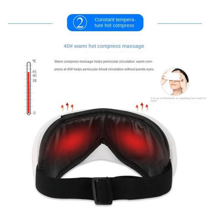 Eye Massager with Heat, Bluetooth Music Rechargeable Eye Heat Massager, Relax