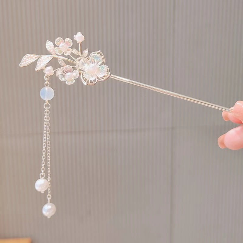 Lily of the Valley Flower Step Hairpin with High-End Sense