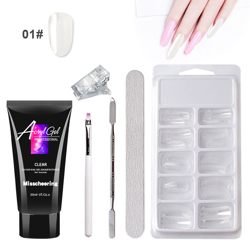 Painless Extension Gel Nail Art without Paper Holder Quick Model Painless Crysta