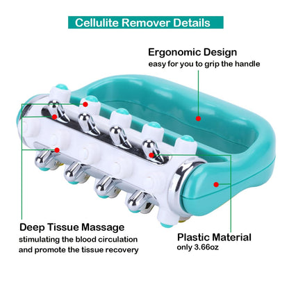 Cellulite Massager Fascia Release and Muscle Massage Roller Mini Trigger Point Deep Tissue Myofascial Release Tool Body Massager for Men and Women