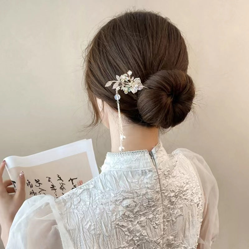 Lily of the Valley Flower Step Hairpin with High-End Sense