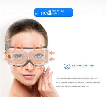 Eye Massager with Heat, Bluetooth Music Rechargeable Eye Heat Massager, Relax