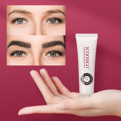 ICONSIGN Lashes Eyebrow Tint Kit Professional Fast Perming Dye Brow Mascara Tattoo Cream Waterproof Long Lasting 60 to 90 Days