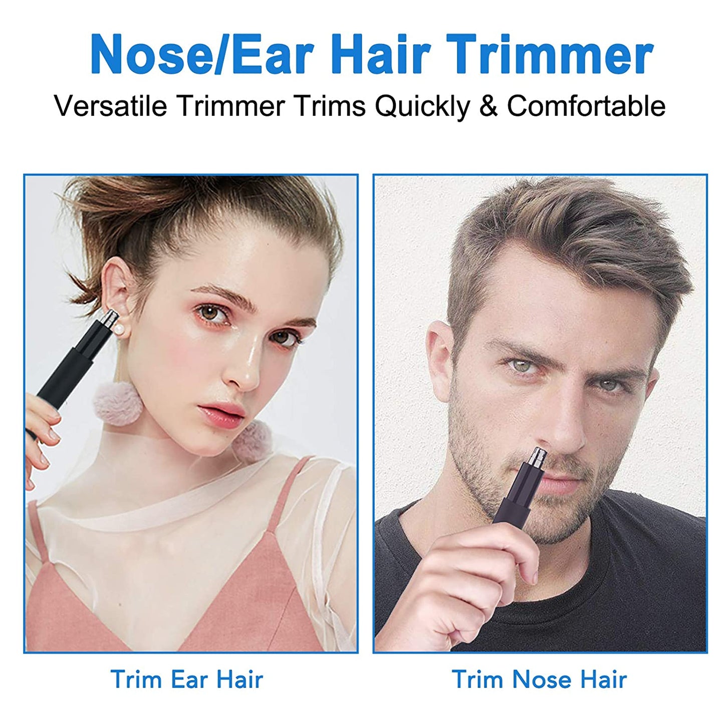 Ear and Nose Hair Tmmer for Men and Women-2020, Professional & Painless Nose Hair