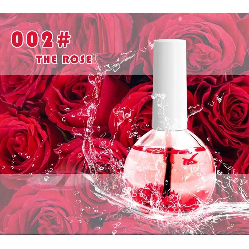 Nail Beauty Dried Flowers Nutrition Nail Treatment Oil Anti-Agnail Nail Edge Moisturizing Nail Base Coat Natural Dried Flower Nutrient Solution