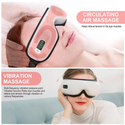 Eye Massager with Heat, Bluetooth Music Rechargeable Eye Heat Massager, Relax