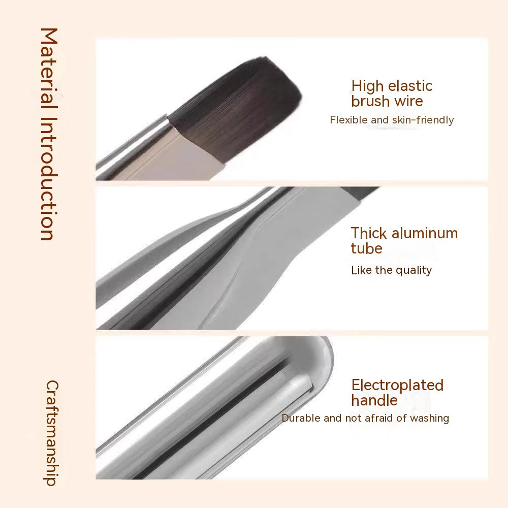 One-Line Powder Foundation Brush Flat Head Flawless Bare Skin Base 