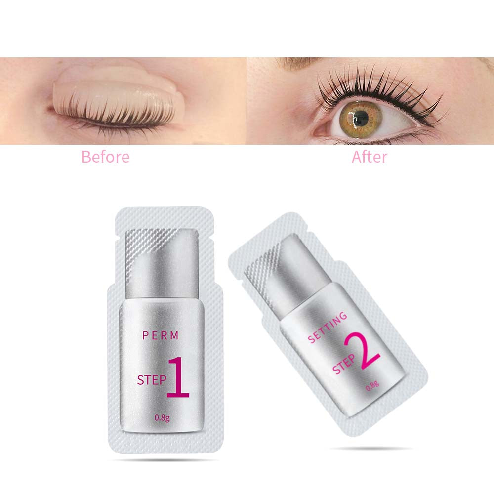 ICONSIGN 10 Pairs Pouch Eyelash Perm Lotion Lashes Lift Quick Perming 5 to 8 Minutes Beauty Makeup Tools