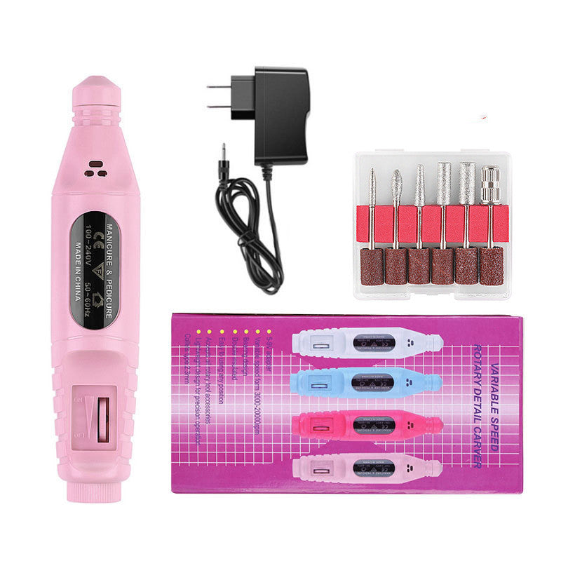 Nail Pen Polisher USB Cable Portable 