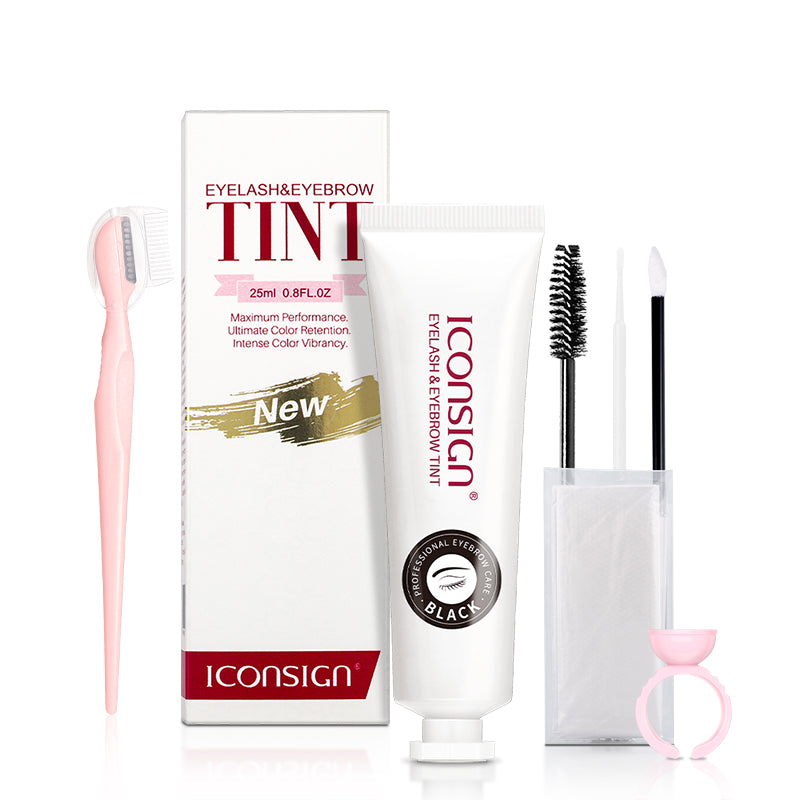 ICONSIGN Lashes Eyebrow Tint Kit Professional Fast Perming Dye Brow Mascara Tattoo Cream Waterproof Long Lasting 60 to 90 Days