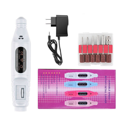 Nail Pen Polisher USB Cable Portable 