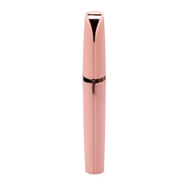 Best mini electric eyebrow trimmer pen in pink, designed for effortless and precise eyebrow shaping, perfect for achieving flawless brows on the go.