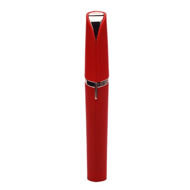 Best mini electric eyebrow trimmer pen in red, combining style and precision for effortless eyebrow shaping and grooming, ideal for achieving flawless brows.